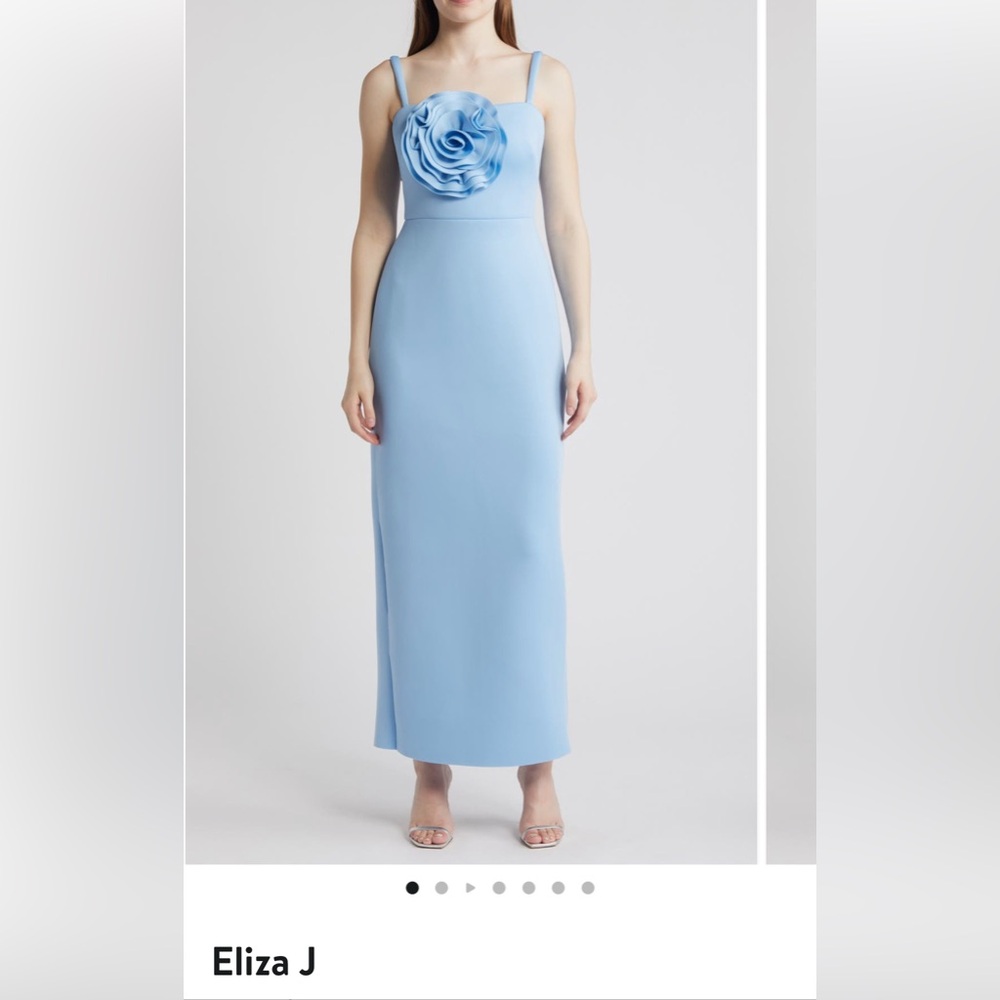 Eliza J blue flower dress